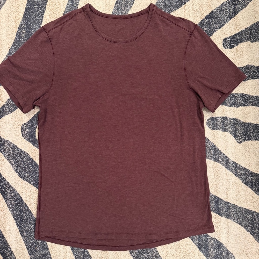 Men's Lululemon Five Year Basic Tee Maroon XL EUC